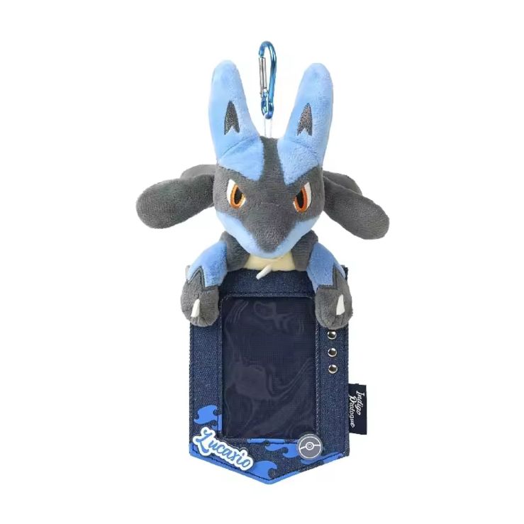 中国ポケモンセンター ぬいぐるみカードホルダー ルカリオ 即納】新品タグ付き 中国 ポケモンセンター 限定 上海 ルカリオ カード