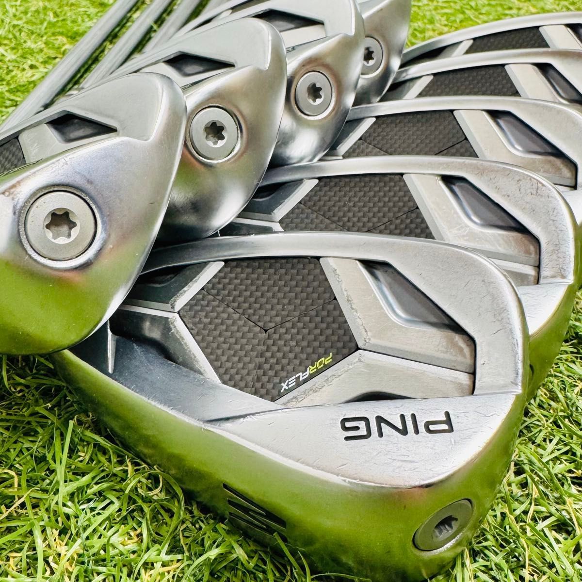 豪華9本】ピン G430 黒ドット メンズアイアンセット スチール S - メルカリ