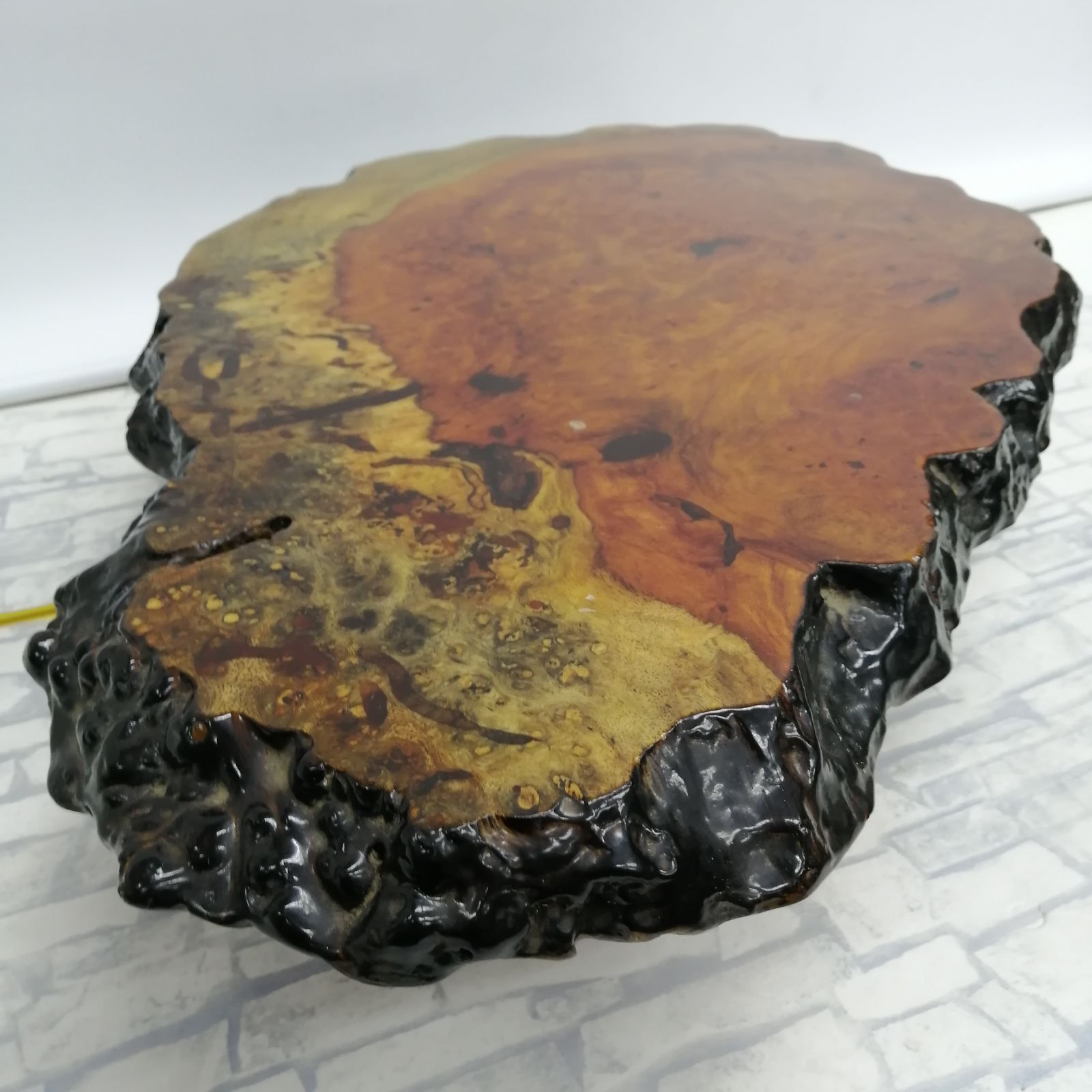 希少品天然木 花台 飾台 テーブル 花梨 【希少品】天然木 花台 飾台