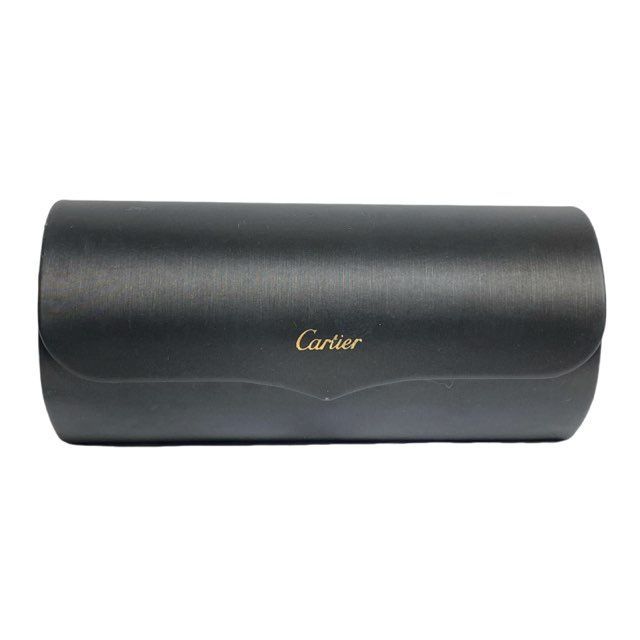 Cartier ブラック メガネケース カルティエ サングラスケース メガネケース ハードケース ロゴ Cartier