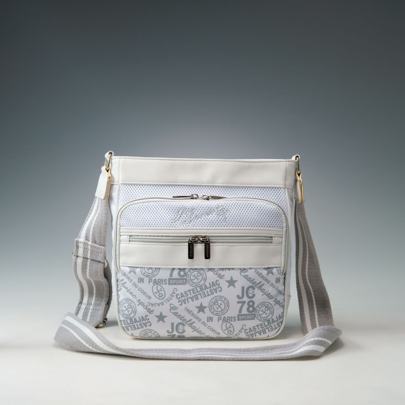 極美品】カステルバジャック ナイロン レザー ショルダーバッグ 
