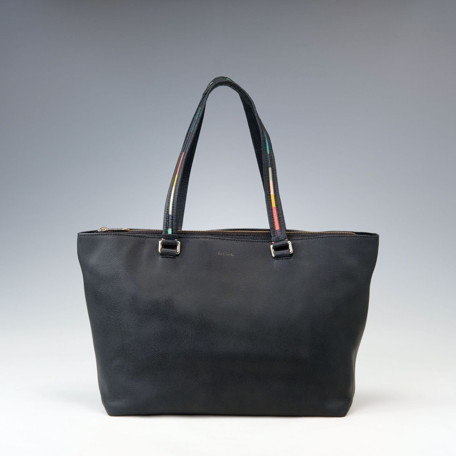 Paul Smith ポールスミス インレイドストライプハンドル レザー トート
