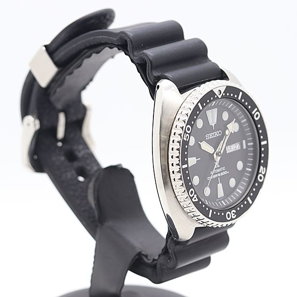  稼動 セイコー AT|自動巻 SRPE93 プロスペックス ダイバーズ200M デイデイト 黒文字盤 メンズ腕時計 0003300 2DKT IKE ABC18173 MA-1風 自動巻き時計 腕時計(アナログ)