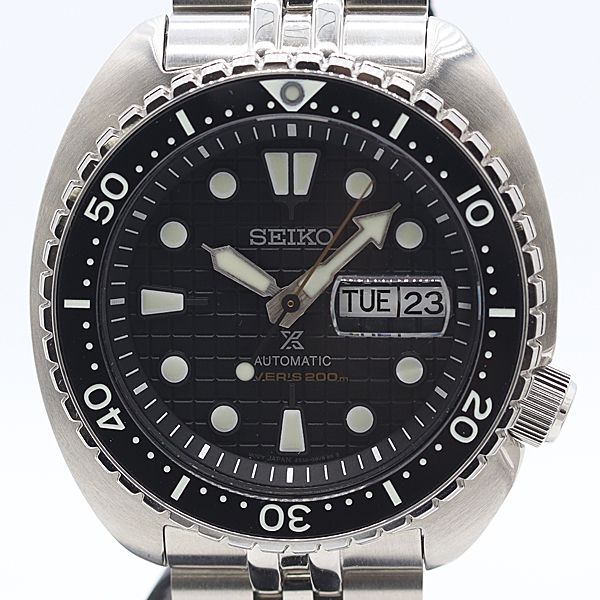 稼動 箱|保付 セイコー AT SRPE03 プロスペックス ダイバーズ 200M デイデイト 黒文字盤 メンズ腕時計 0058300 2DKT IKE ABC18695