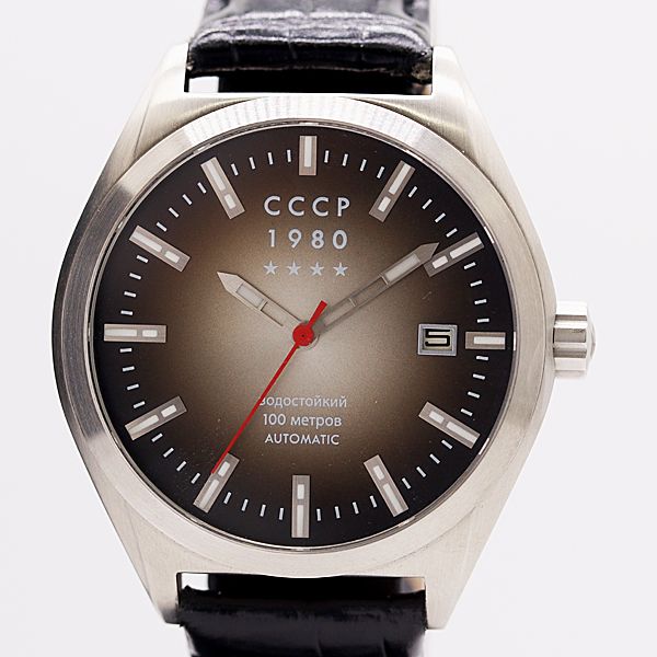 稼働 CCCP CP-7012-11 SHCHUKA SS AT|自動巻 ブラウン文字盤 メンズ腕時計 0033000 2JWT ABC18770 KMT