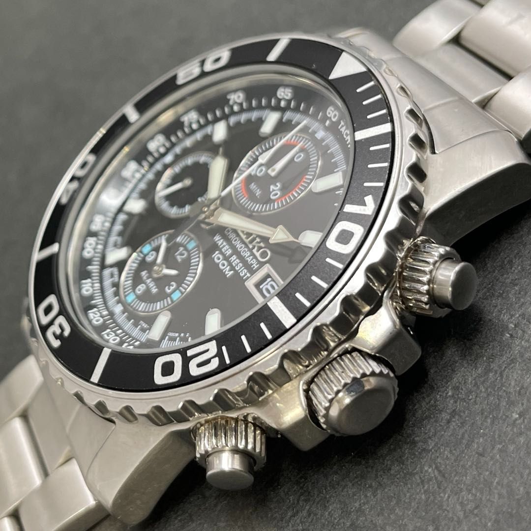 SEIKO ダイバーズ クロノグラフ アラーム 7T62-0CV0/SNA225P セイコー