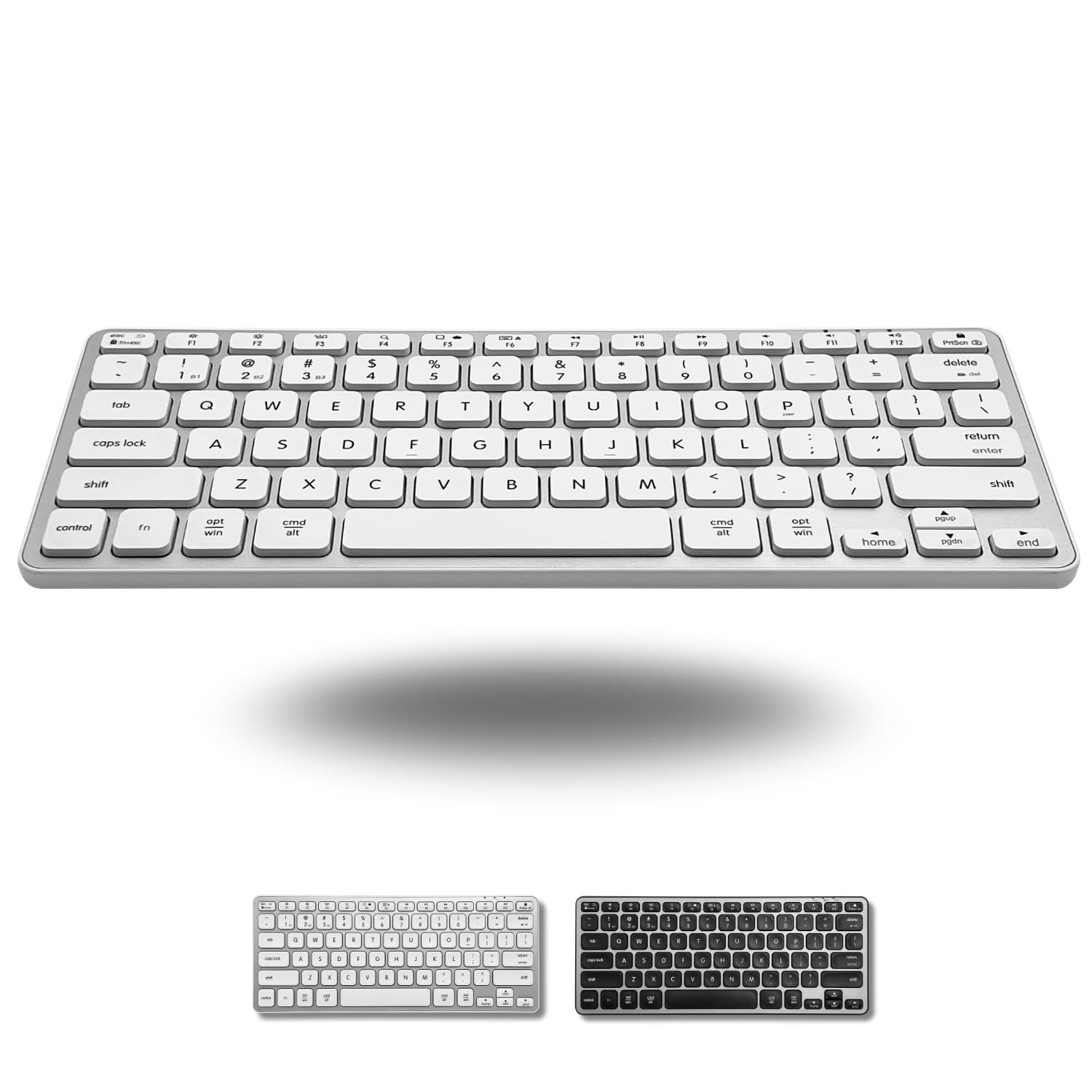 MACALLY Mac用 Wireless Bluetoothキーボード プレミアムマルチデバイス - MacBook Pro/Air、iMac、iMac Pro、Mac Mini、iPad、ラップトップ、 3台デバイスに対応 切り替え可能 日本語配 ...