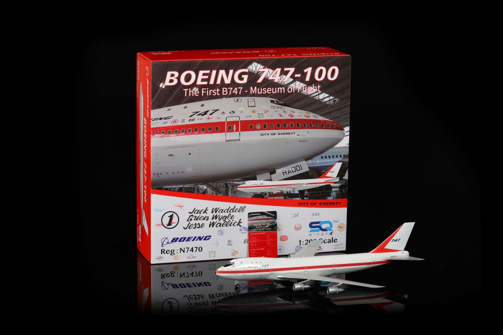 SQwings ボーイング 747-100 N7470 1/200 L2064 - メルカリ