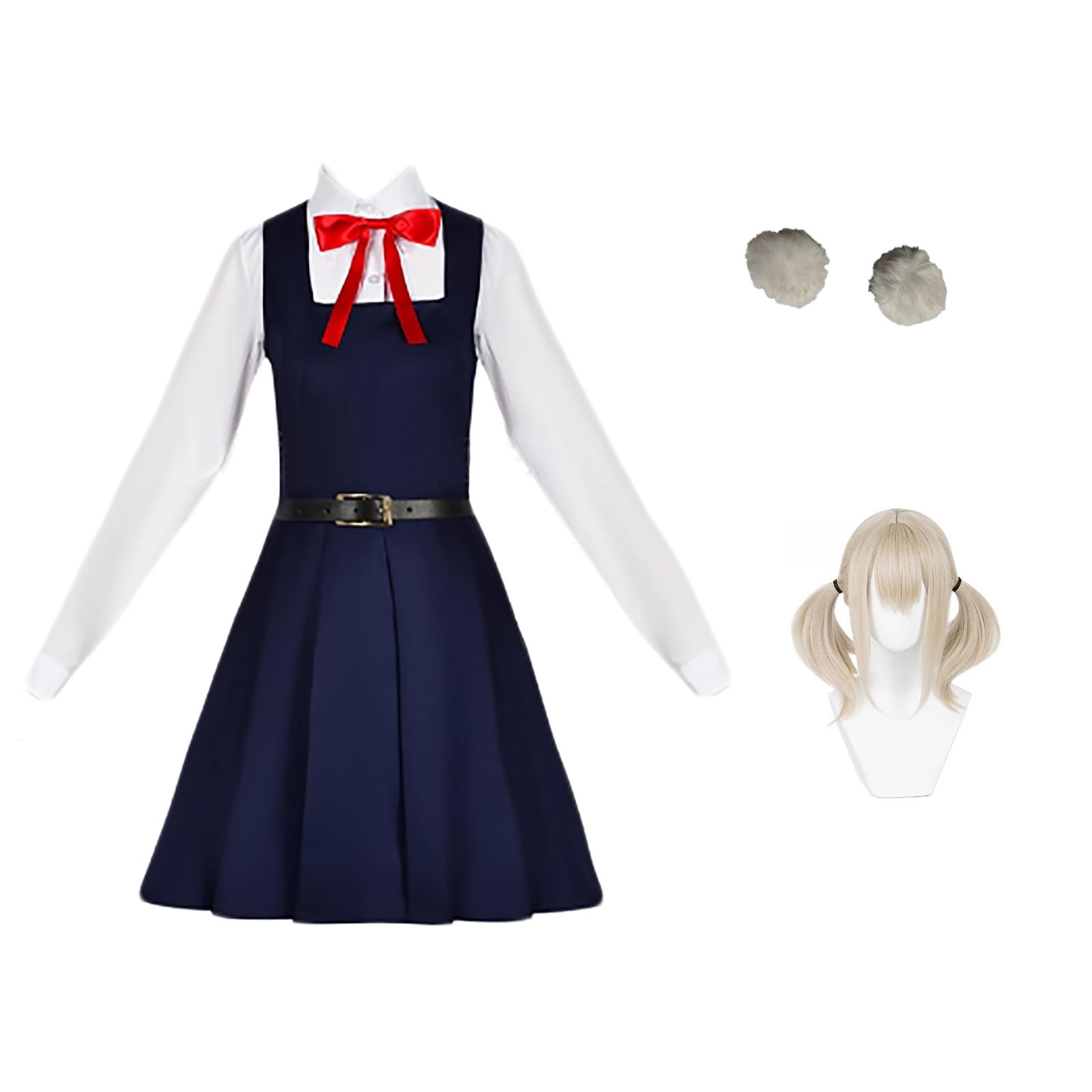 mvivm スイカ コス 時雨羽衣 しぐれうい 衣装コスプレ衣装 ＋ウィッグ ロリータ JK制服 コスチューム 仮装 Cosplay 文化祭 学園祭 ハロウィン クリスマス 誕生日 忘年会 L