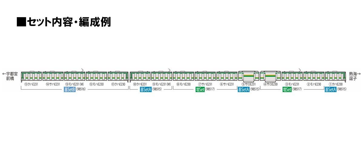 新品 トミーテック(TOMYTEC) TOMIX Nゲージ JR E231 1000系 東海道線