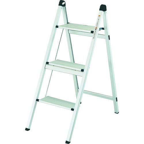 新品 TRUSCO(トラスコ) 薄型幅広踏台(片側昇降タイプ) 3段 高さ800mm TAU-3UF