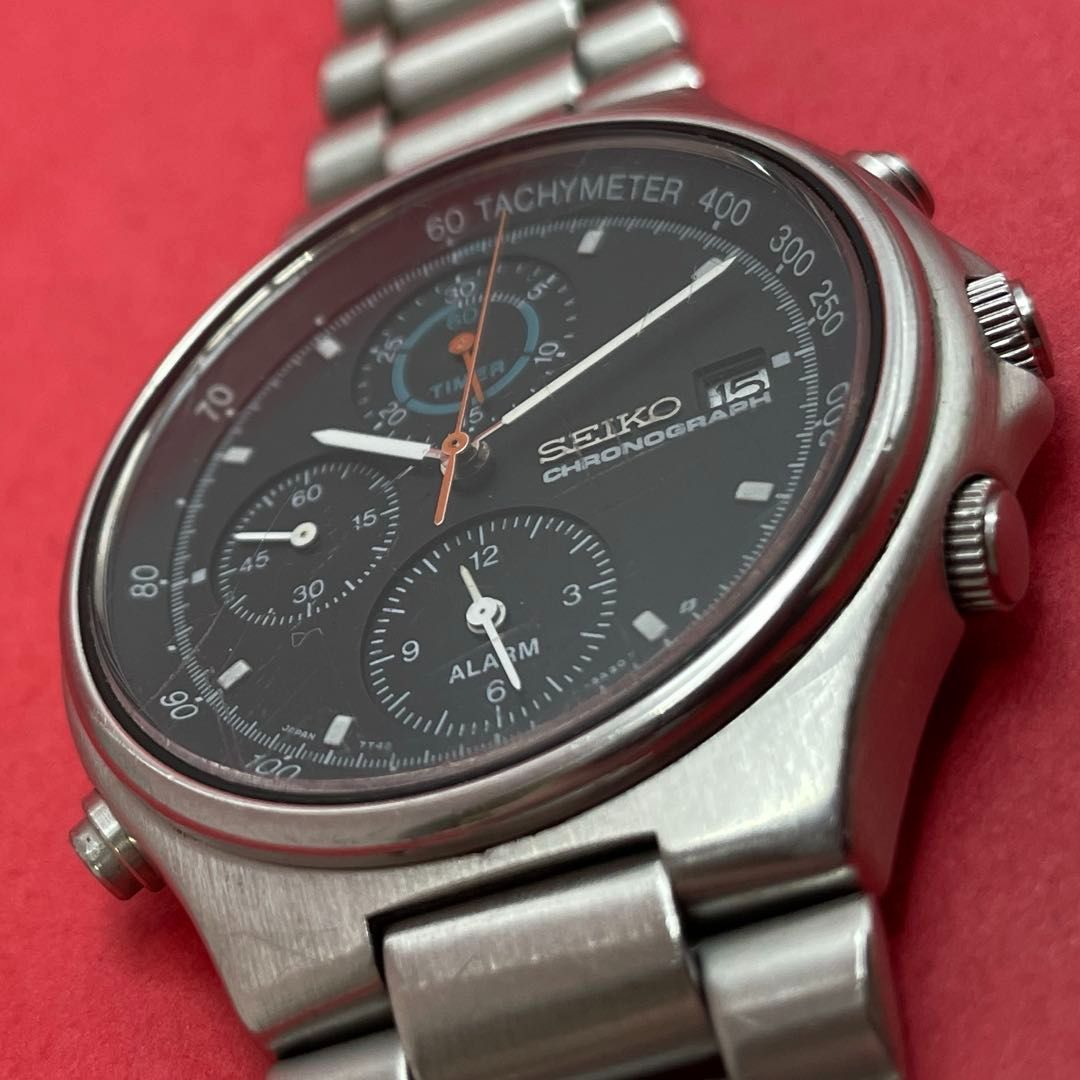 SEIKO スピードマスター 7T42-6A10 クロノグラフ アラーム セイコー