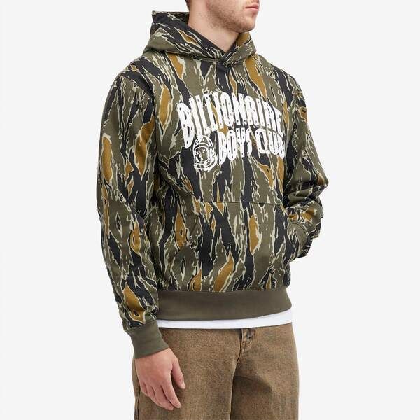 ビリオネアボーイズクラブ メンズ アウター パーカー・スウェット ロゴ Billionaire Boys Club Arch Logo Camo Hoodie Khaki Camo カーキ