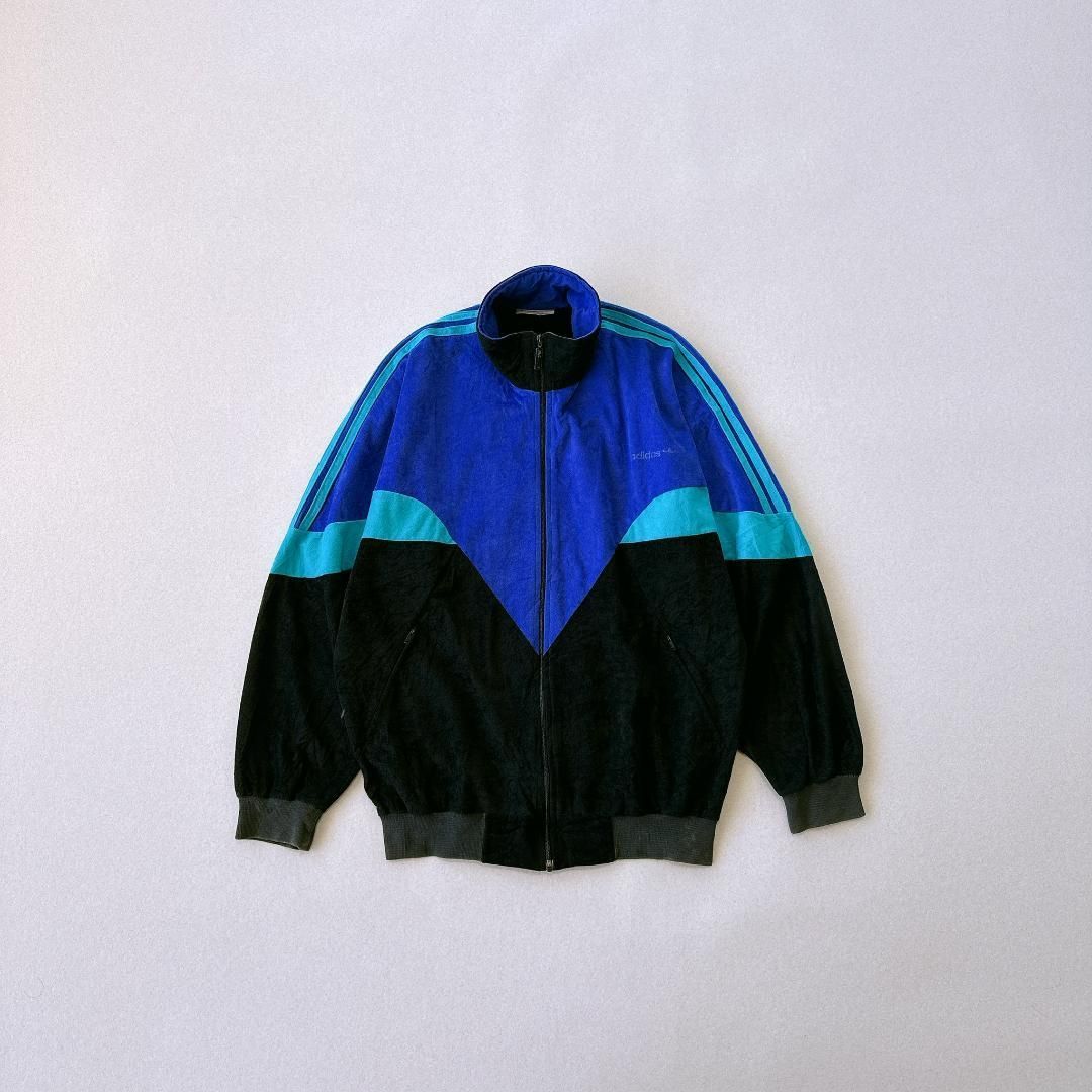 トラックジャケット adidas ベロア 万国旗タグ アディダス 90s 万国旗 
