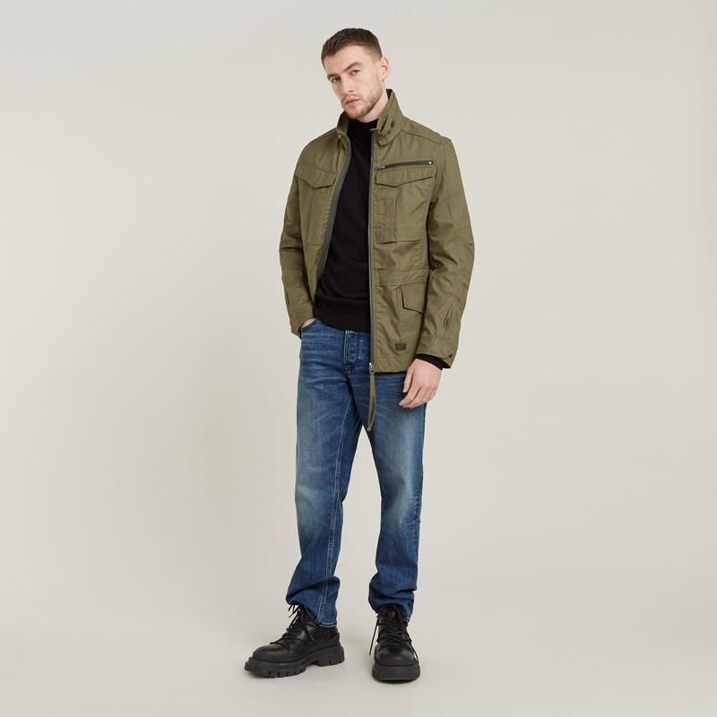 ジースター メンズ アウター ジャケット・ブルゾン G Star Mens Rovic Field Jacket Olive オリーブ