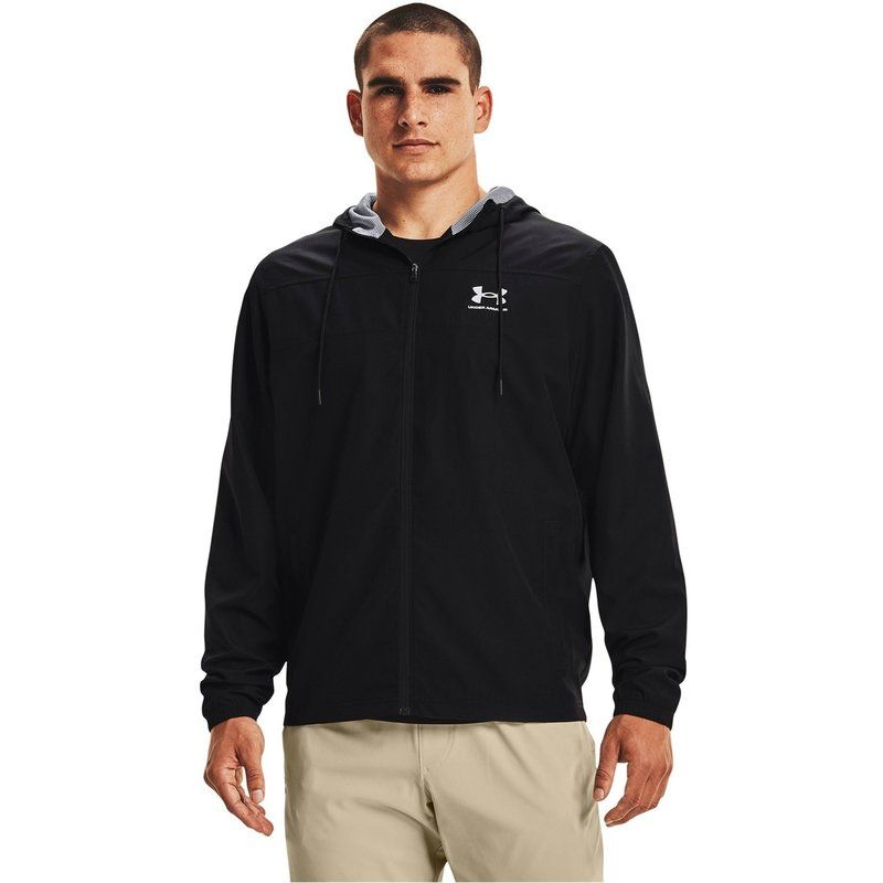アンダーアーマー メンズ アウター ジャケット・ブルゾン スポーツスタイル Under Armour SPORTSTYLE WINDBREAKER Triple Black ブラック