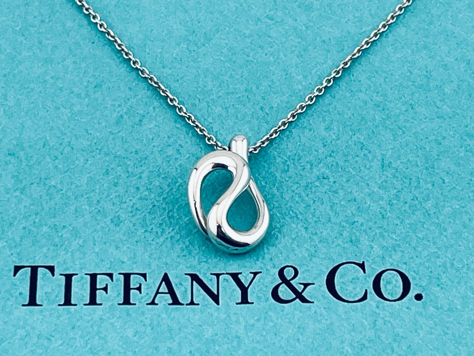 a210 美品 Tiffany&Co. ティファニー オープン ウェーブ ネックレス 