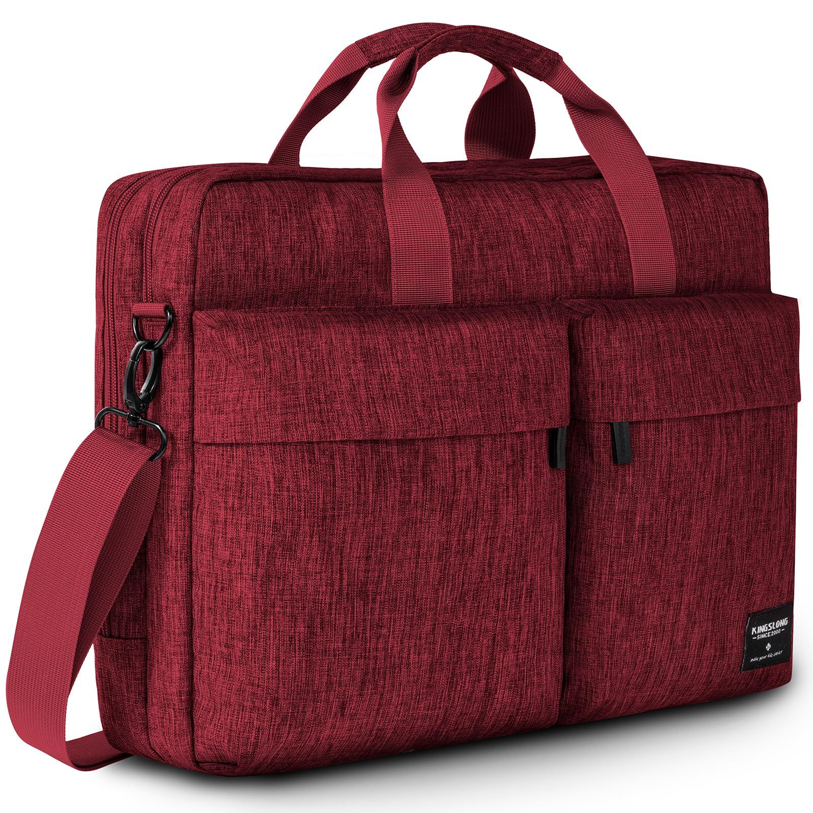 [KINGSLONG] 360超強保護 pcケース パソコンケース レディース ノートパソコンケース 15.6インチ 女性 パソコンバッグ 2WAY ショルダー 手提げ パソコンブリーフケース 17.3インチ 通勤 出張 通学 旅行 軽量 撥水加工 ...