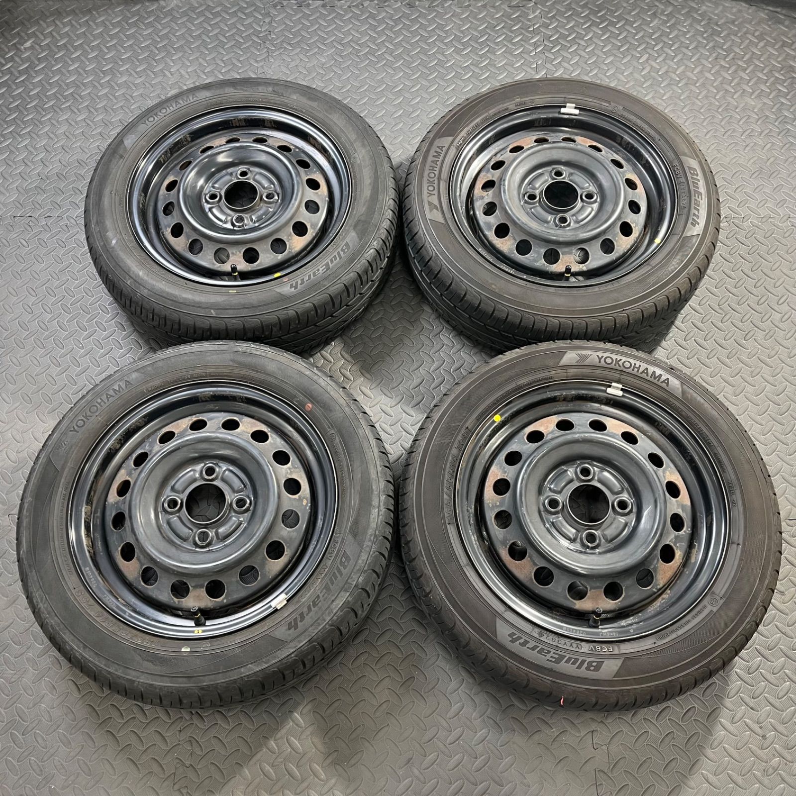 20/22/24年製 155/65R14 ヨコハマ ブルーアースAE01K スバル ステラ R2 