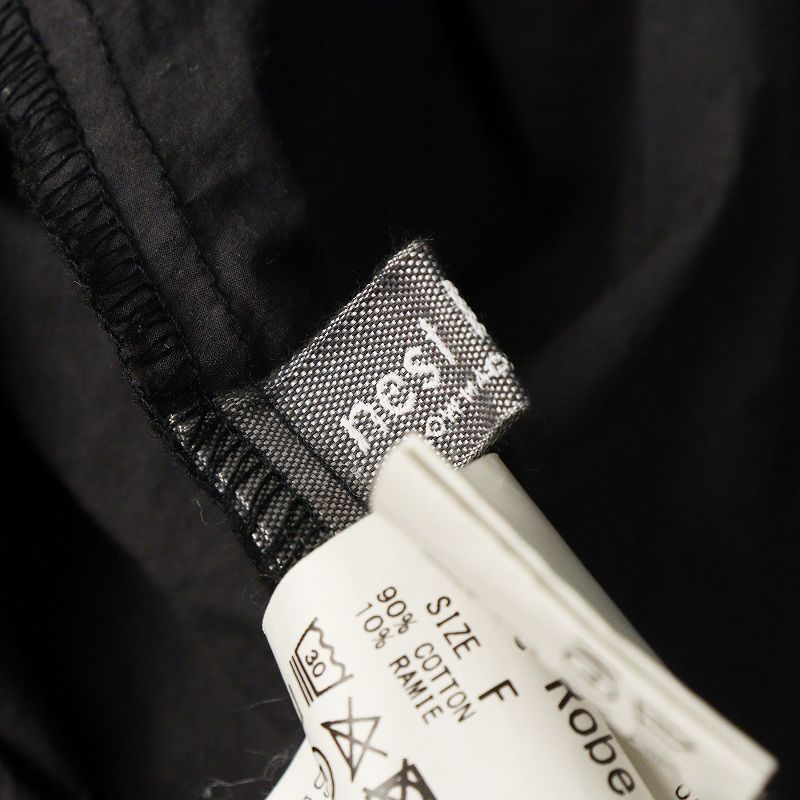 2021年 ネストローブ nest Robe コットンラミーボリュームワンピース F