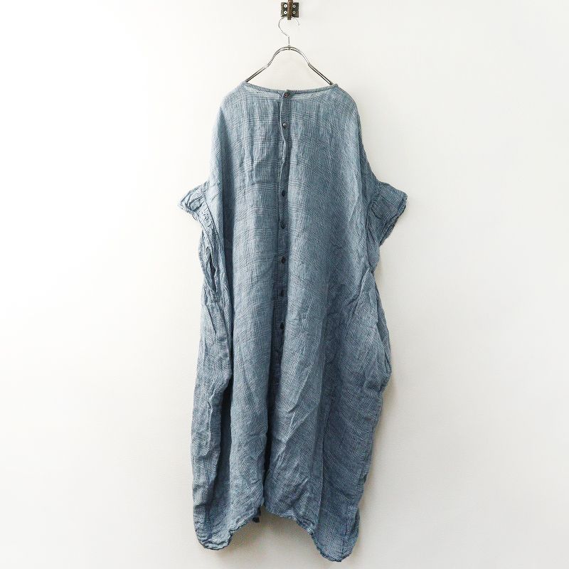 人気 2022SS ネストローブ nest Robe リネングレンチェックガーゼ