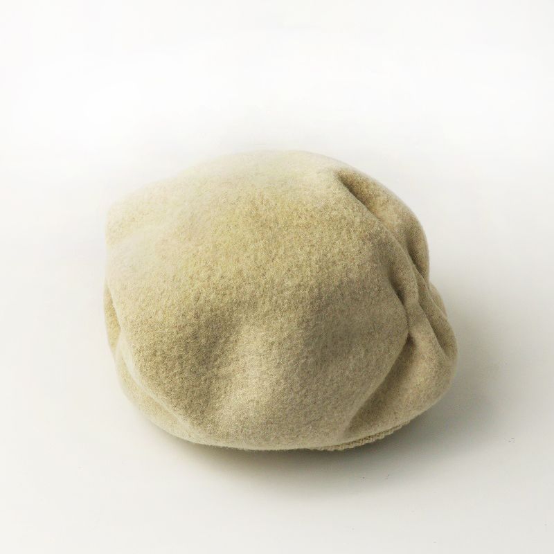定番 人気 マチュアーハ mature ha beret tuck&gather rib lamb タックギャザーリブベレー ライトベージュ┃帽子 秋冬【2400014809510】