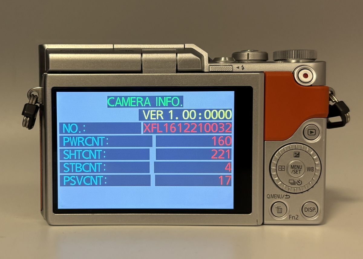 ショット数極少221回 美品 Panasonic LUMIX DC-GF9 オレンジ + G VARIO