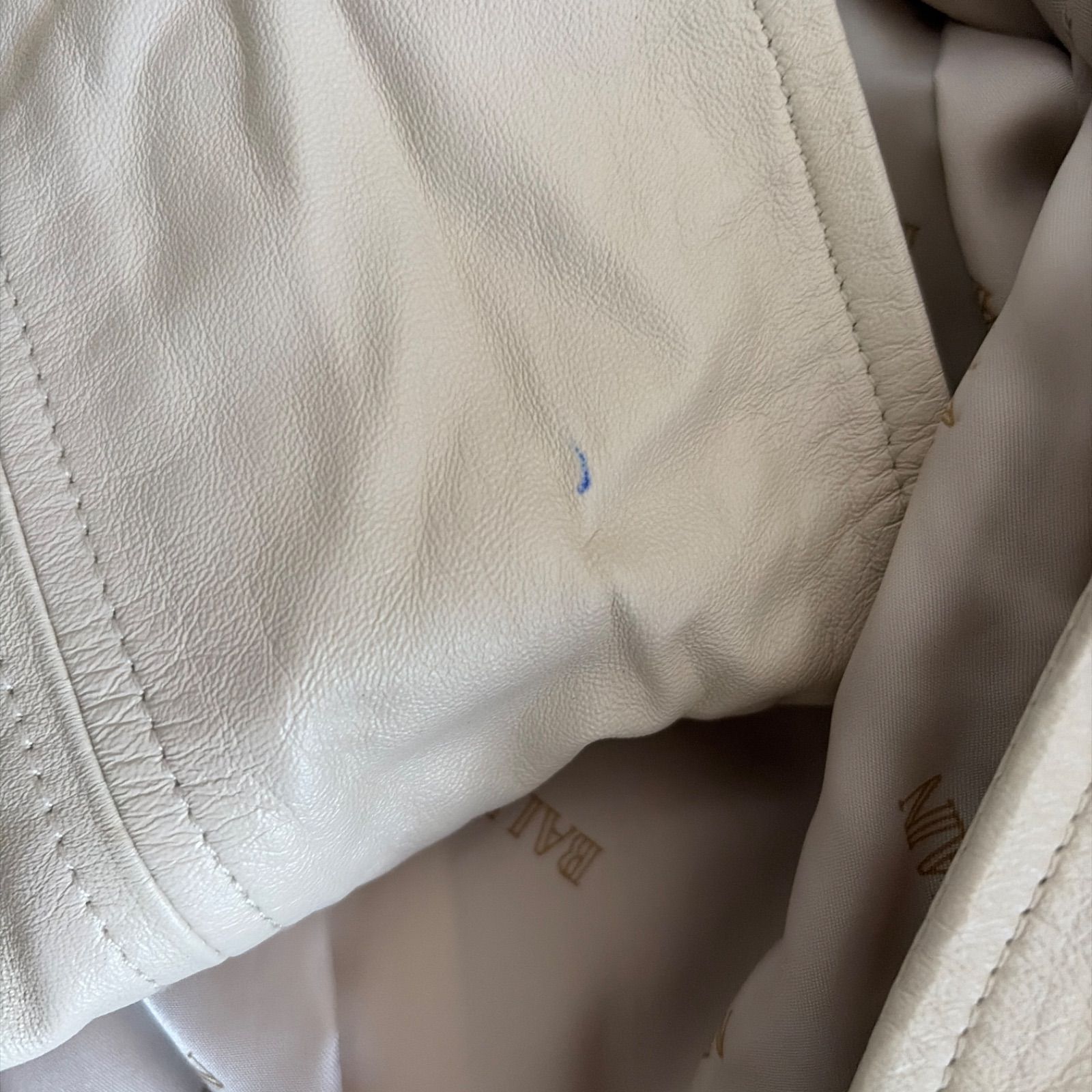 BALMAIN バルマン 高級ラムレザージャケット【サイズ不明