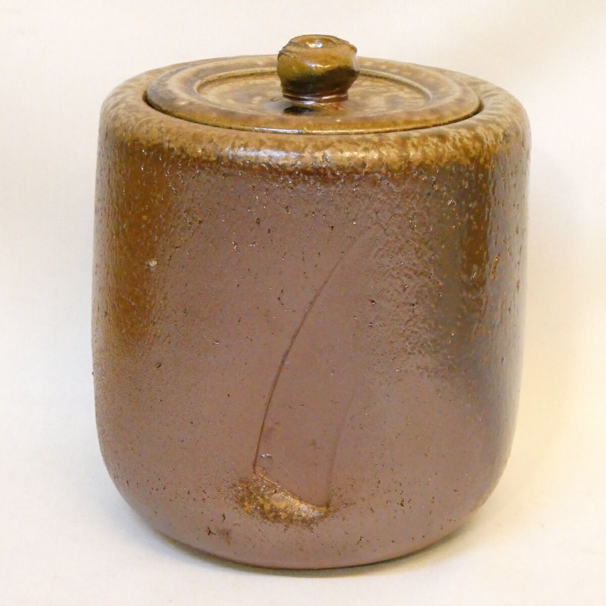 二月の特売品】備前焼 吉村正作 備前水指 茶道具 師：藤原啓【中古 美