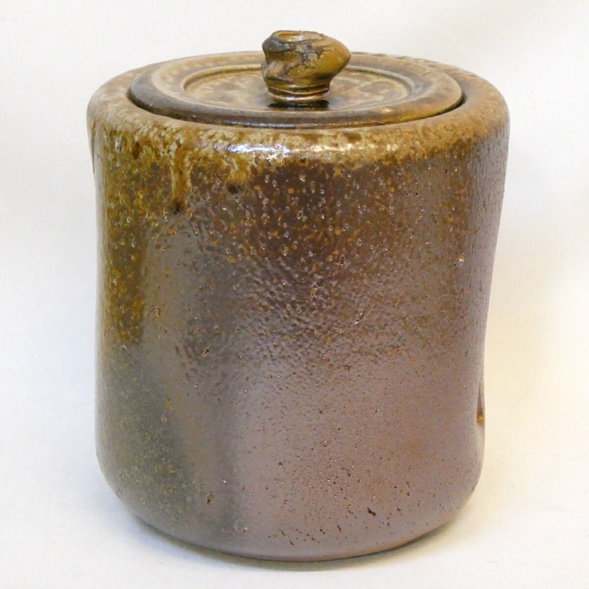 二月の特売品】備前焼 吉村正作 備前水指 茶道具 師：藤原啓【中古 美