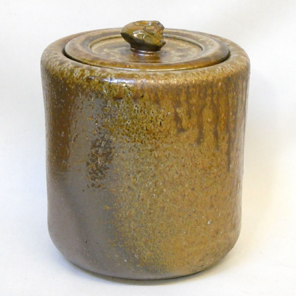 二月の特売品】備前焼 吉村正作 備前水指 茶道具 師：藤原啓【中古 美