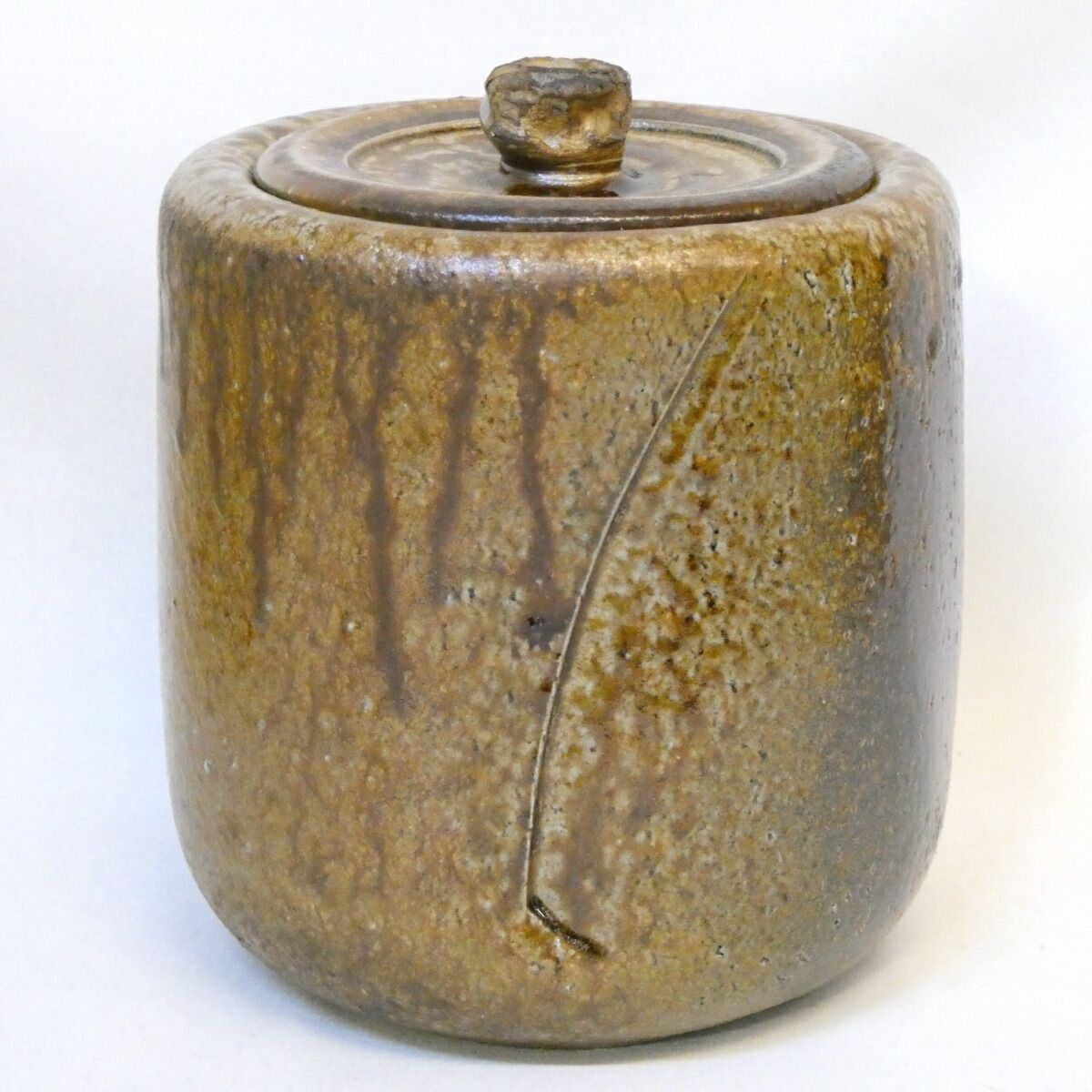 二月の特売品】備前焼 吉村正作 備前水指 茶道具 師：藤原啓【中古 美