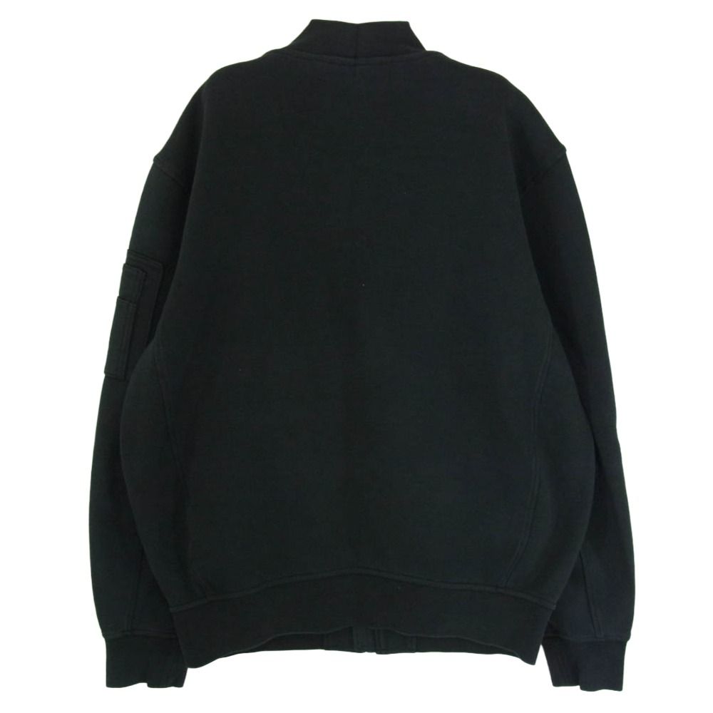 POLO RALPH LAUREN ポロ・ラルフローレン ダブルニットボンバージャケット ポニーロゴ アクションプリーツ ブルゾン ブラック系 M【中古】