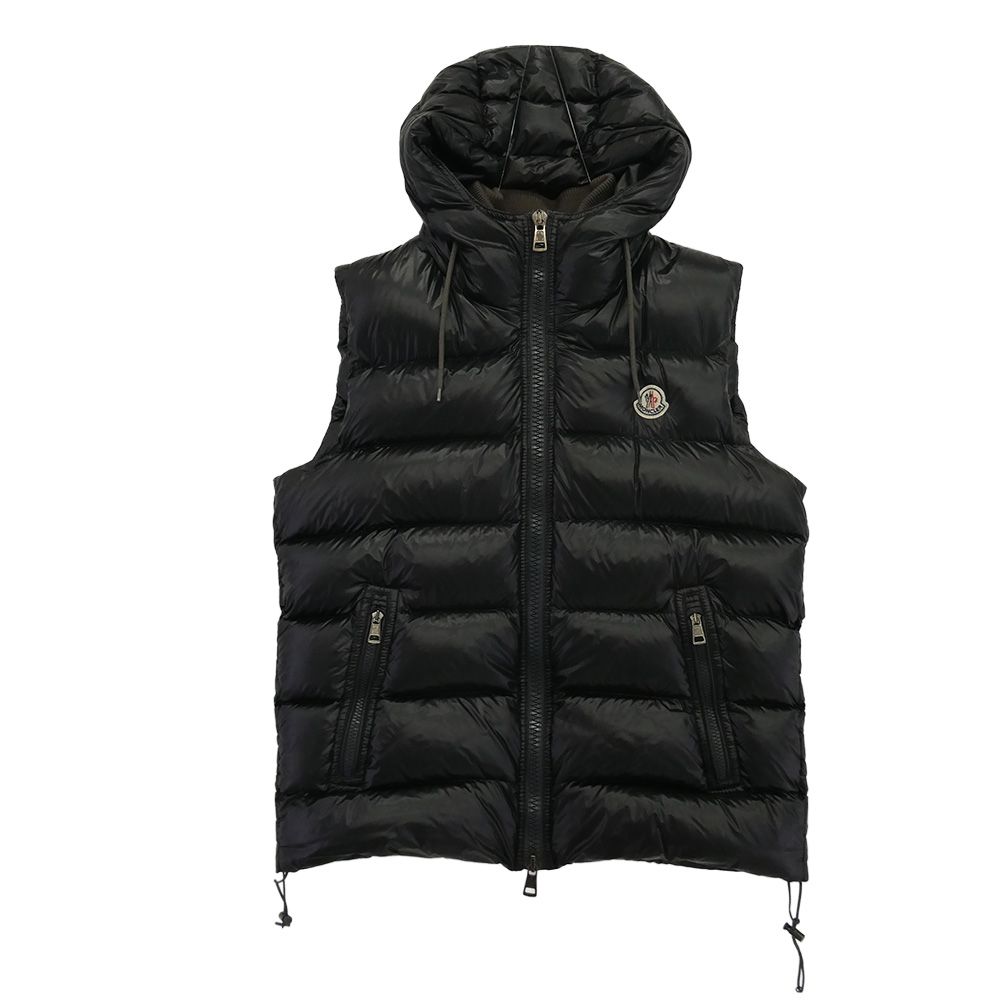 MONCLER ブラック ダウンベスト フード付き 2026年最新moncler MONCLER ブラック ダウンベスト フード付き 2026年最新moncler