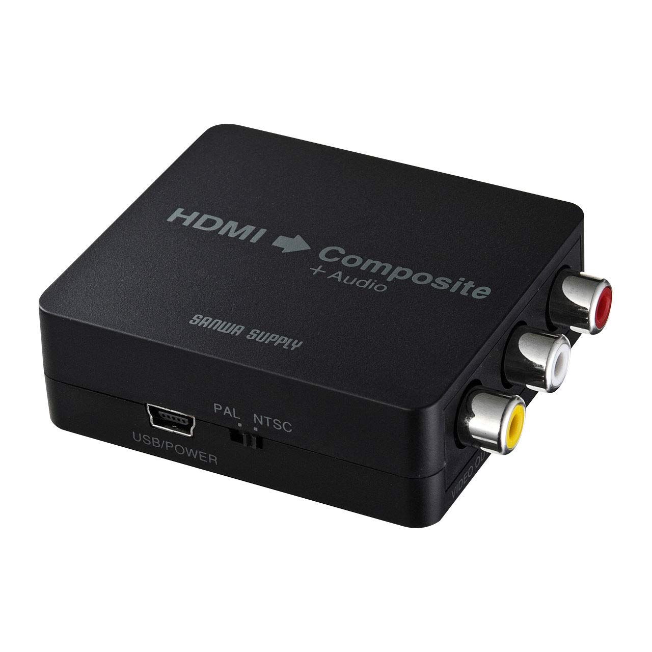 サンワサプライ HDMI信号コンポジット変換コンバーター VGA-CVHD3 [HDMI → コンポジット] 5,654円