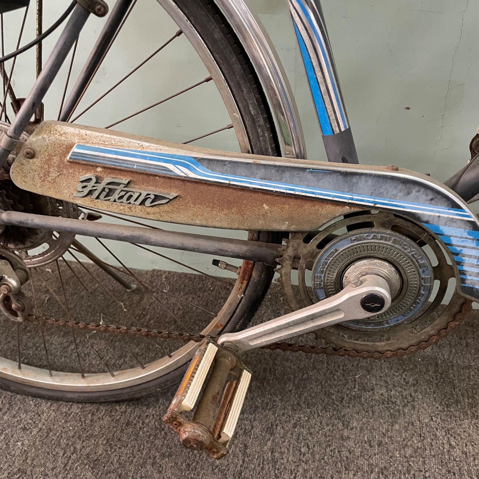 ♭ 昭和レトロ HIKARI 光自転車 5段 変速 アンティーク - メルカリ