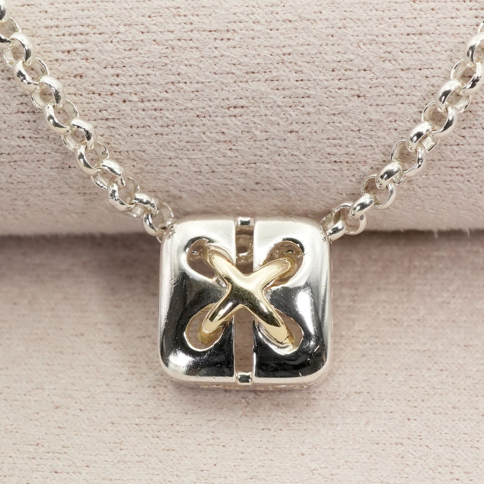 美品 フォリフォリ シルバー925×K18 コンビ ネックレス/25-3249 - メルカリ