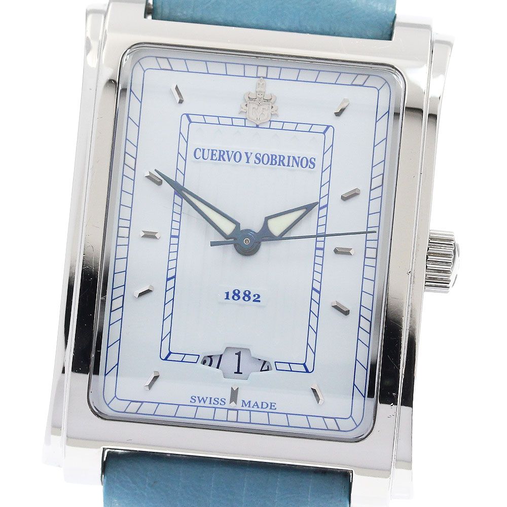 クエルボ イ ソブリノス CUERVO Y SOBRINOS A1015 プロミネンテ デイト 自動巻き メンズ _941281