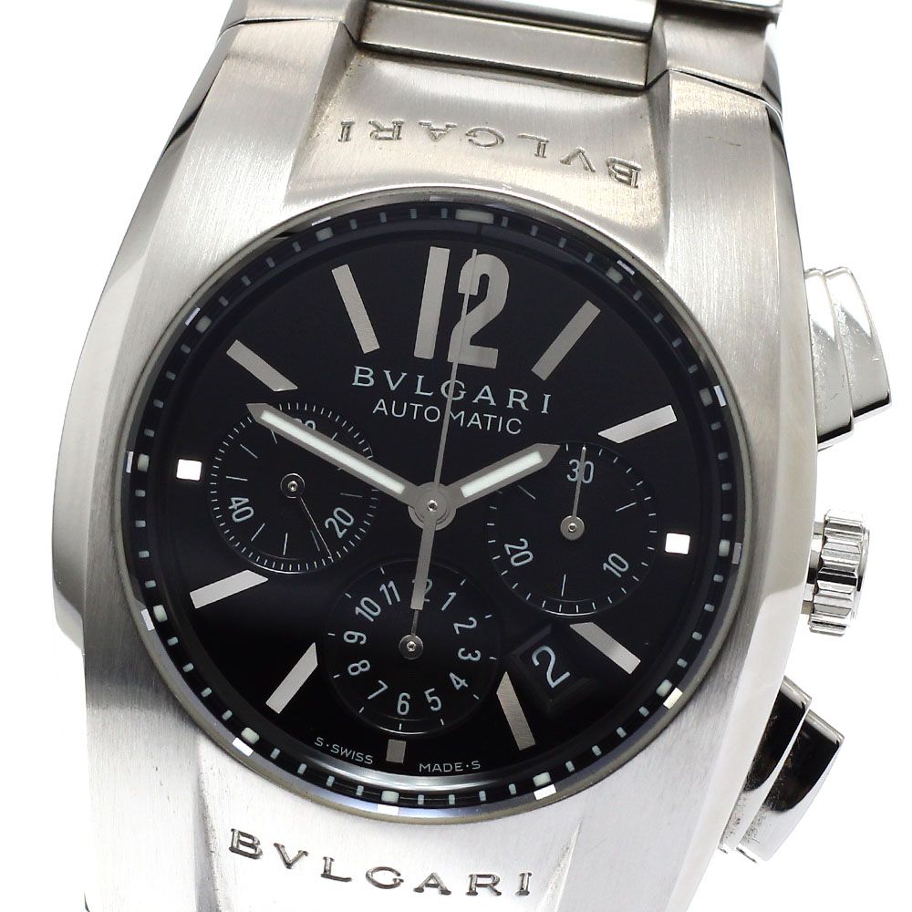 ブルガリ BVLGARI EG35SCH エルゴン クロノグラフ 自動巻き ボーイズ 箱 保証書付き_941234