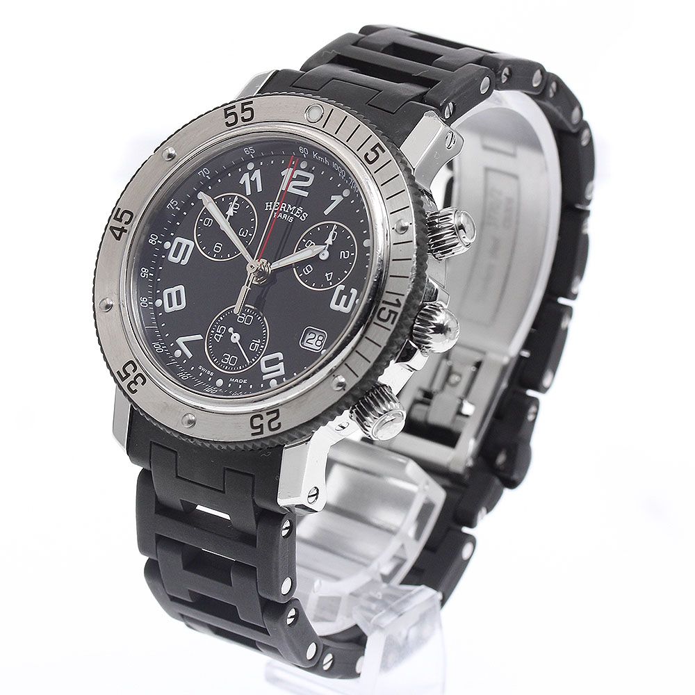 エルメス HERMES CL2.915 クリッパー ダイバー クロノグラフ クォーツ エルメス HERMES CL2.915 クリッパー ダイバー クロノグラフ クォーツ