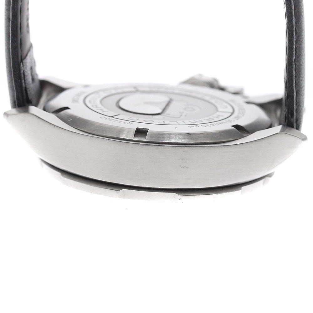  ハミルトン HAMILTON H777250 フロッグマン カーキ ネイビー デイト 自動巻き メンズ _941161 リブ編み 自動巻き時計 腕時計(アナログ)