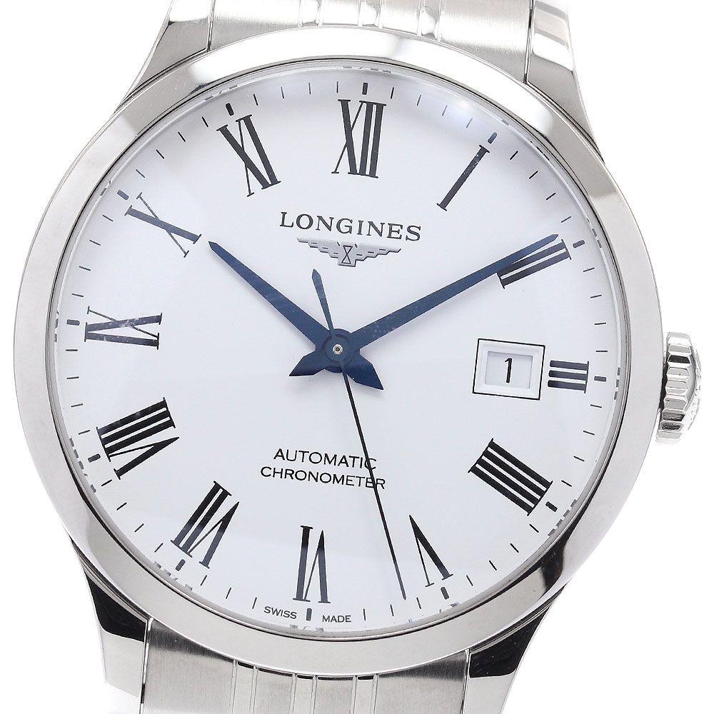 ロンジン LONGINES L2.820.4 レコード デイト 自動巻き メンズ 箱 保証書付き_942395