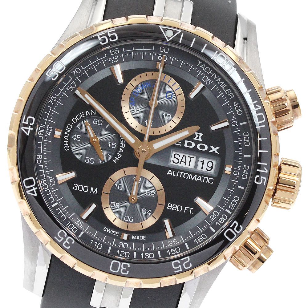 エドックス EDOX 01123-357RCA-NBUR グランドオーシャン クロノグラフ デイデイト 自動巻き メンズ _940057