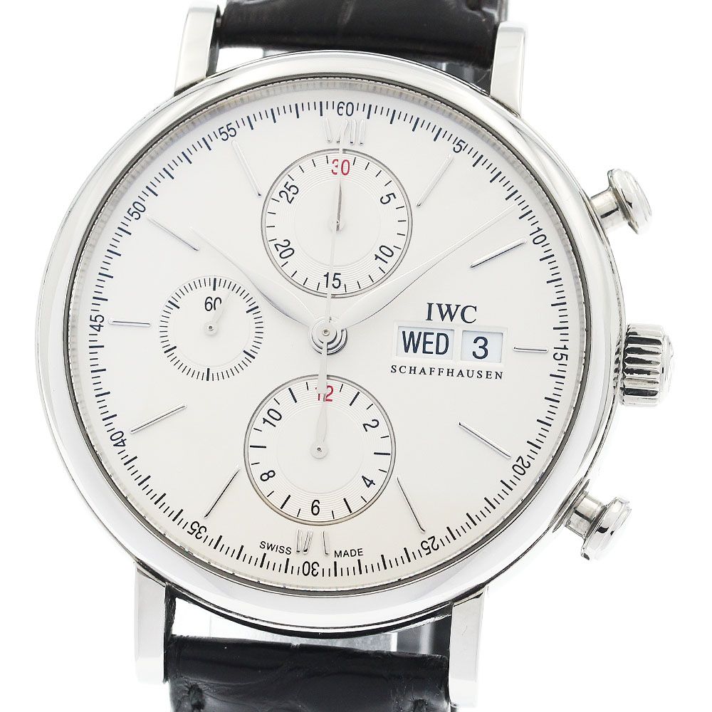 IWC IWC SCHAFFHAUSEN IW391001 ポートフィノ クロノグラフ デイデイト 自動巻き メンズ _942696