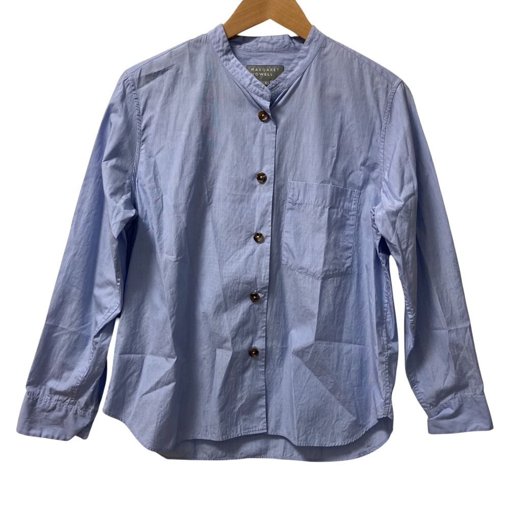 美品 23AW MHL. MARGARET HOWELL マーガレットハウエル ノーカラー