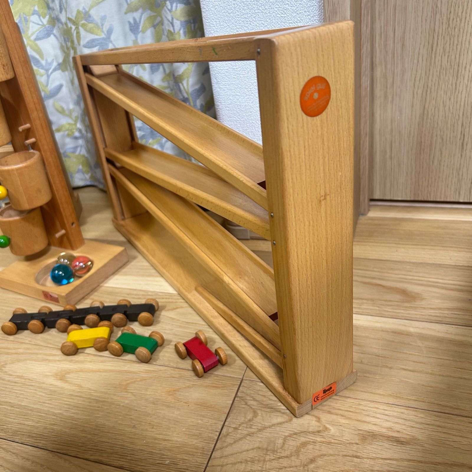 ベック社 スロープトイ 3点セット シロフォン付 玉の塔 カートレイン 