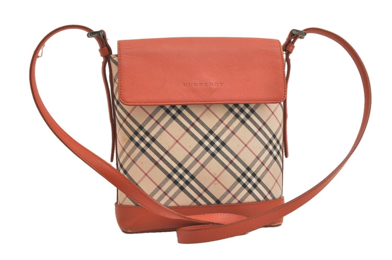 レディース BURBERRY バーバリー ヴィンテージ チェック柄 キャンバス 