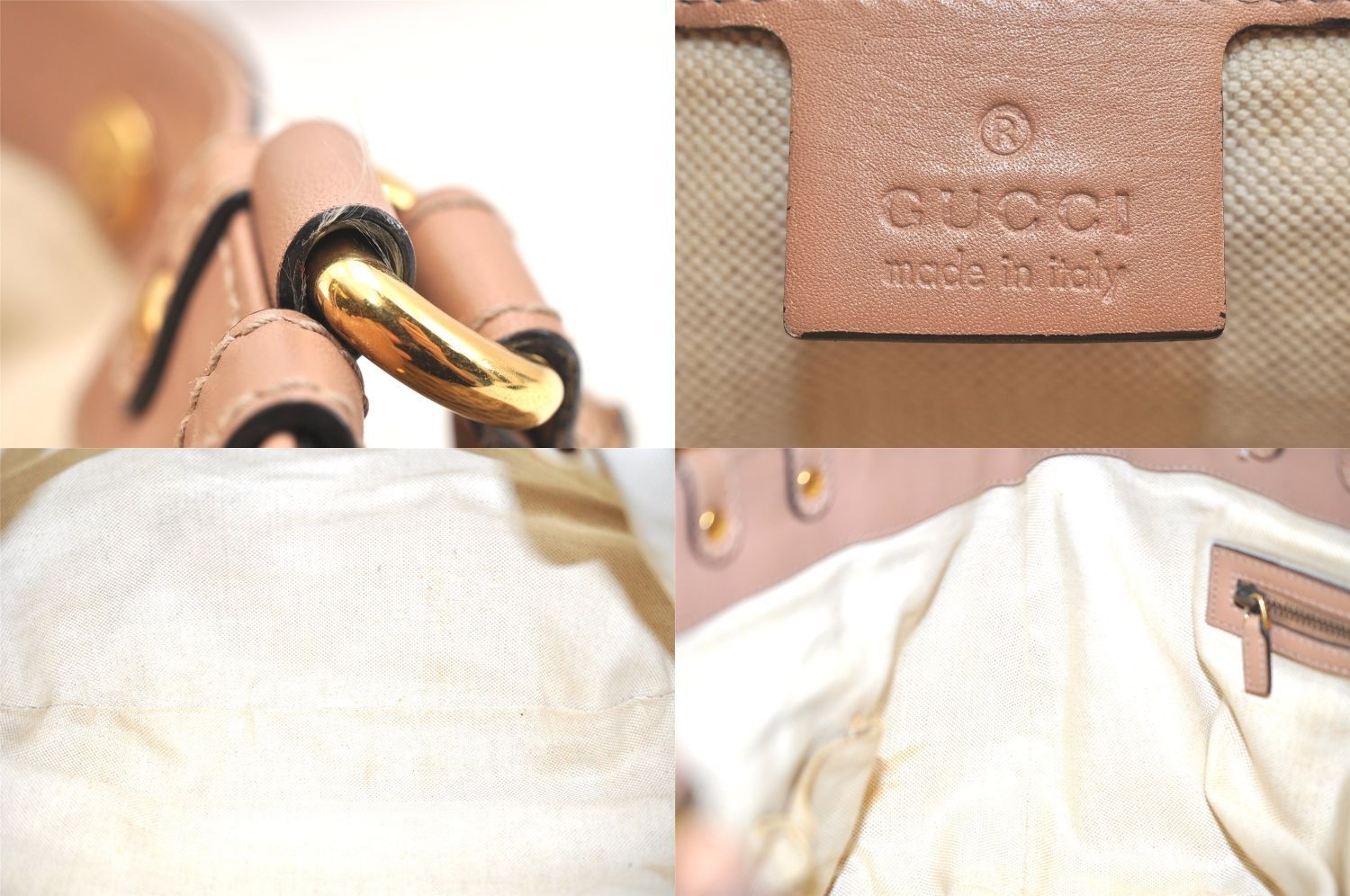 GUCCI グッチ スカーレット トート ハンドバッグ GGキャンバス レザー 