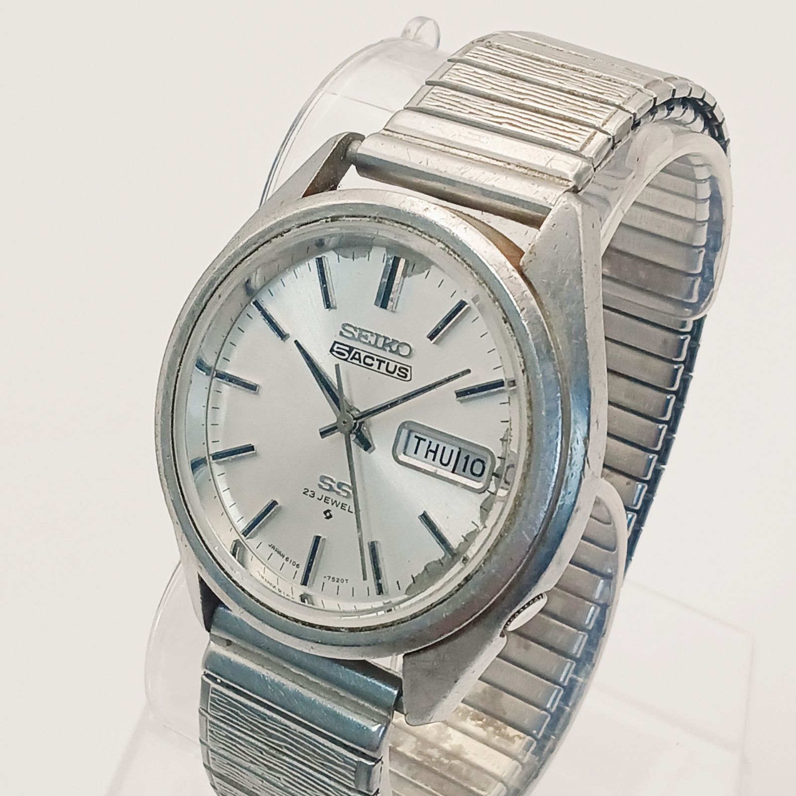 稼働 良品】0213-4 SEIKO 5ACTUS セイコー 5 アクタス 6106-7480 