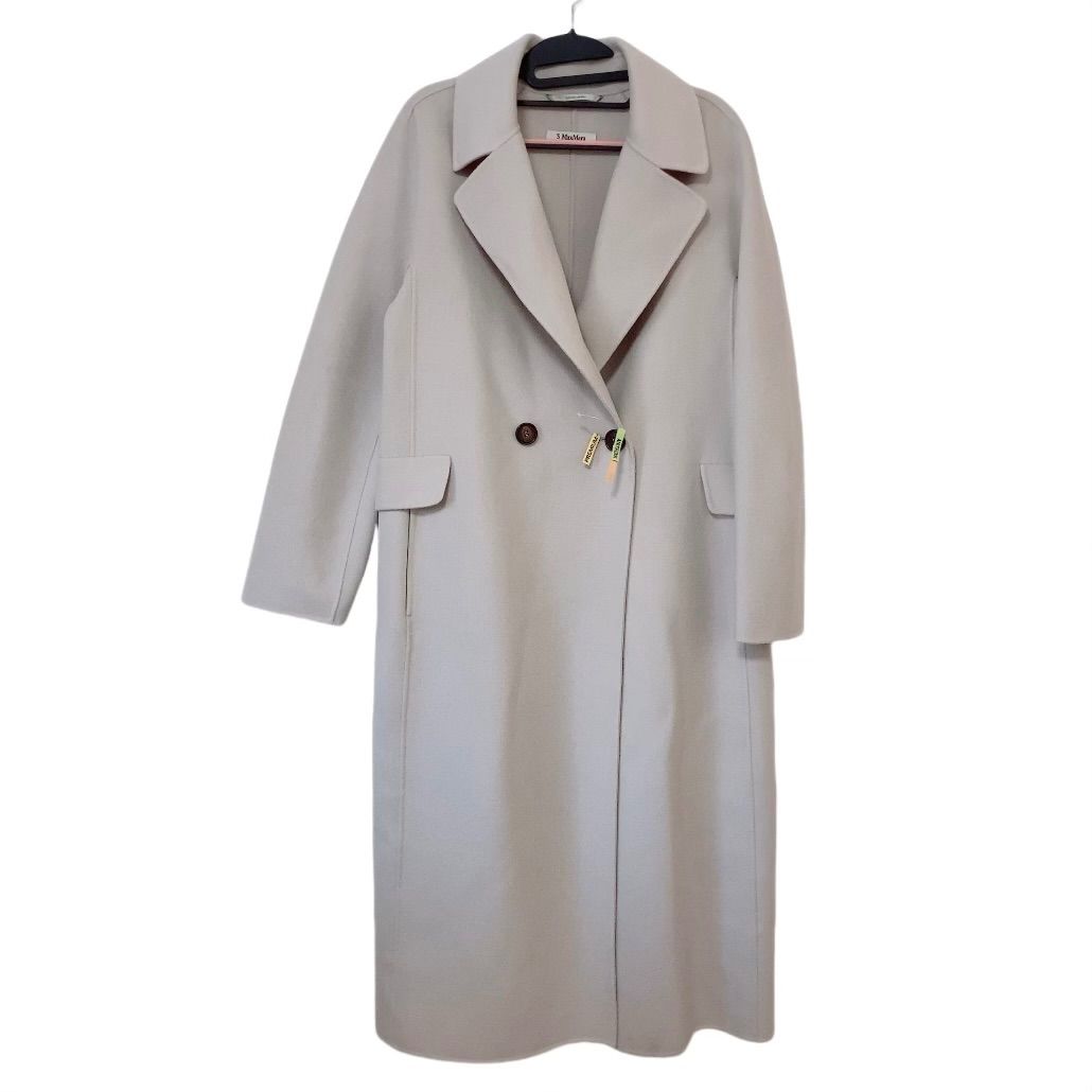 極美品】MaxMara マックスマーラ ウールリバーコート ロングコート
